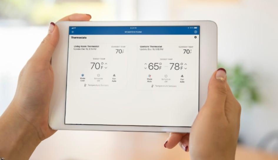 Thermostat control in Utica